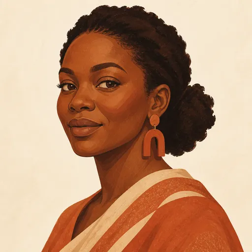 An illustration, not a photograph: a portrait representing Morenike.